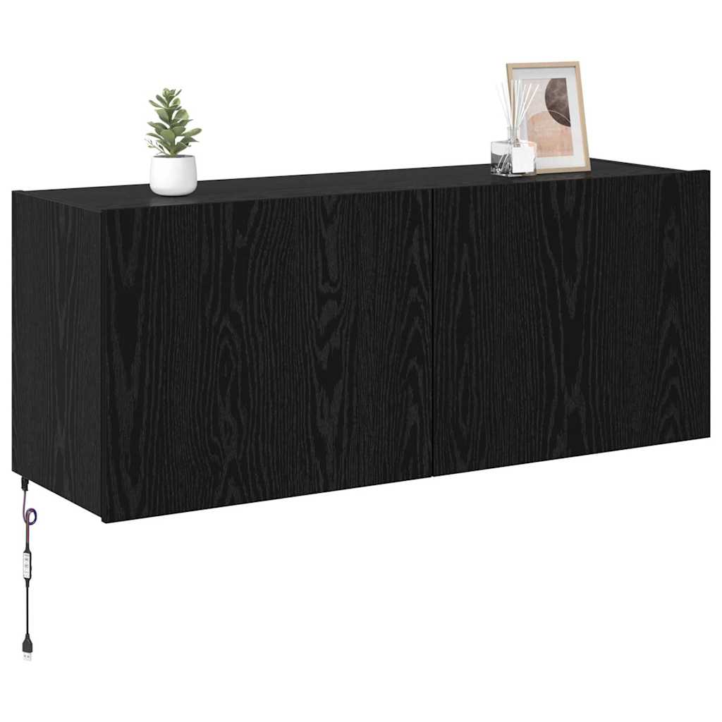 TV zidni ormar Crni hrast 100 x 35 x 41 cm Konstruirano drvo
