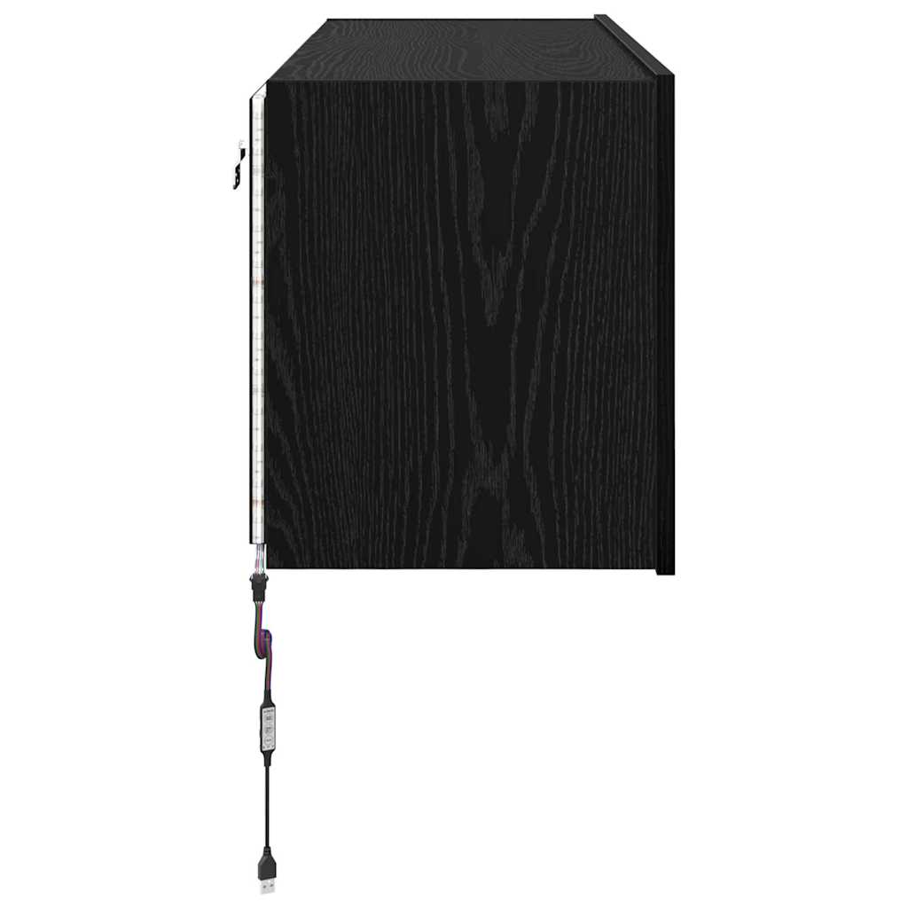 TV zidni ormar Crni hrast 100 x 35 x 41 cm Konstruirano drvo
