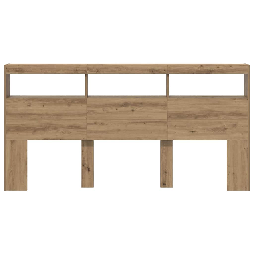 Uzglavlje Umjetnički hrast 200 x 17 x 102 cm Konstruirano drvo