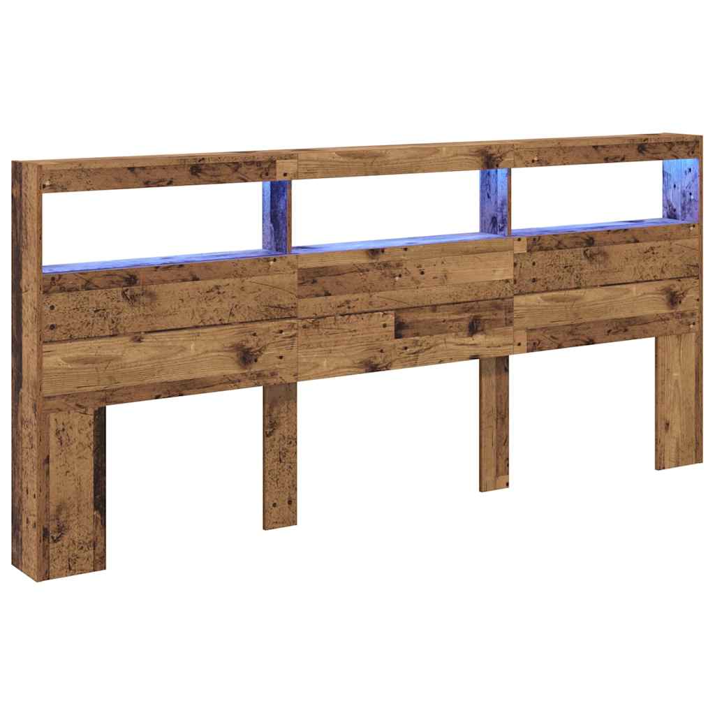 Uzglavlje Staro drvo 220 x 17 x 102 cm Konstruirano drvo