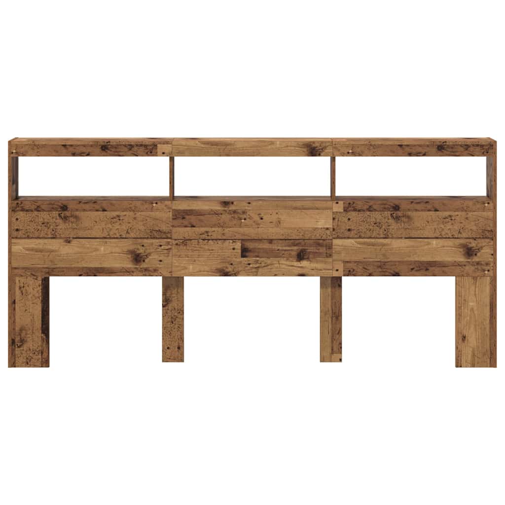 Uzglavlje Staro drvo 220 x 17 x 102 cm Konstruirano drvo