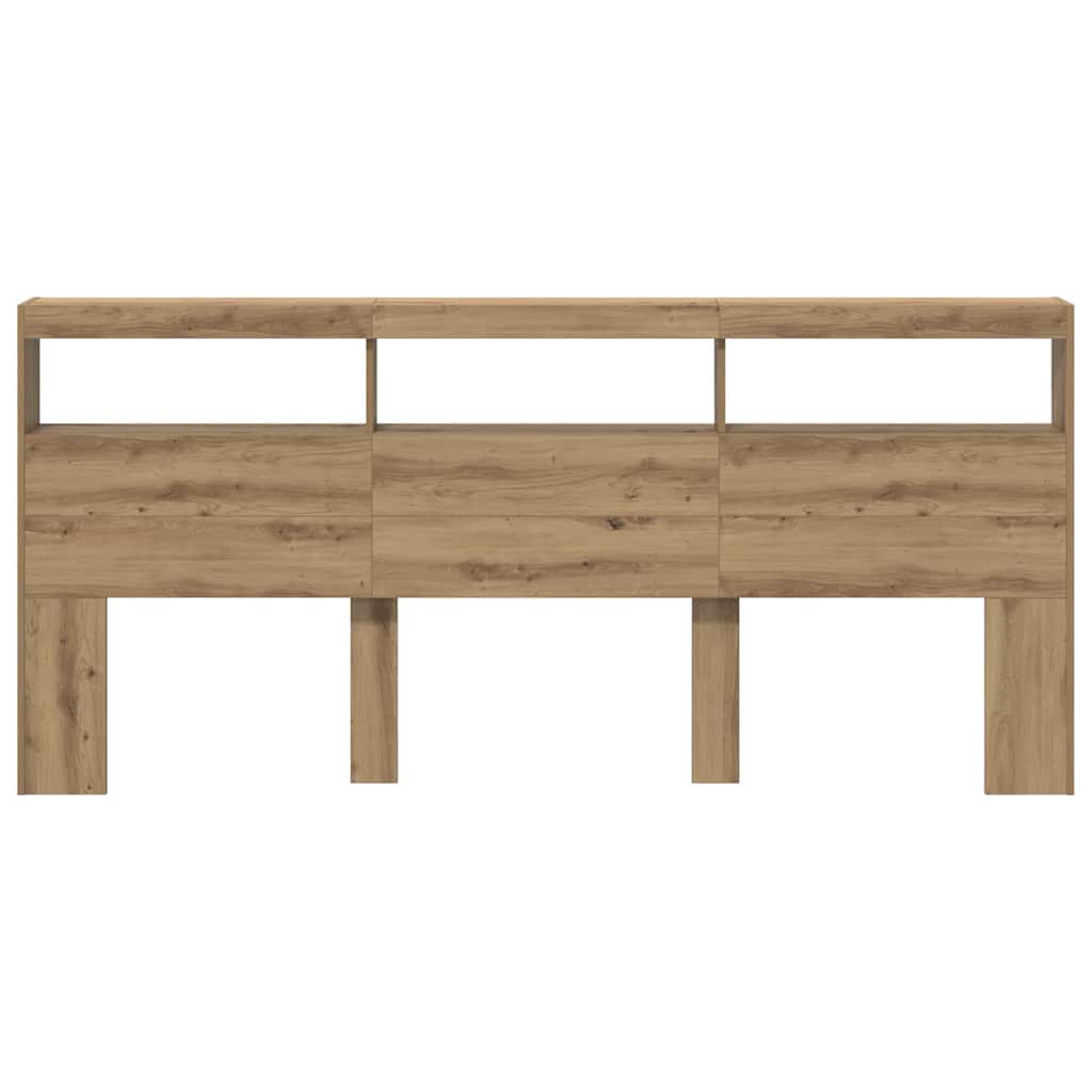 Uzglavlje Umjetnički hrast 220 x 17 x 102 cm Konstruirano drvo