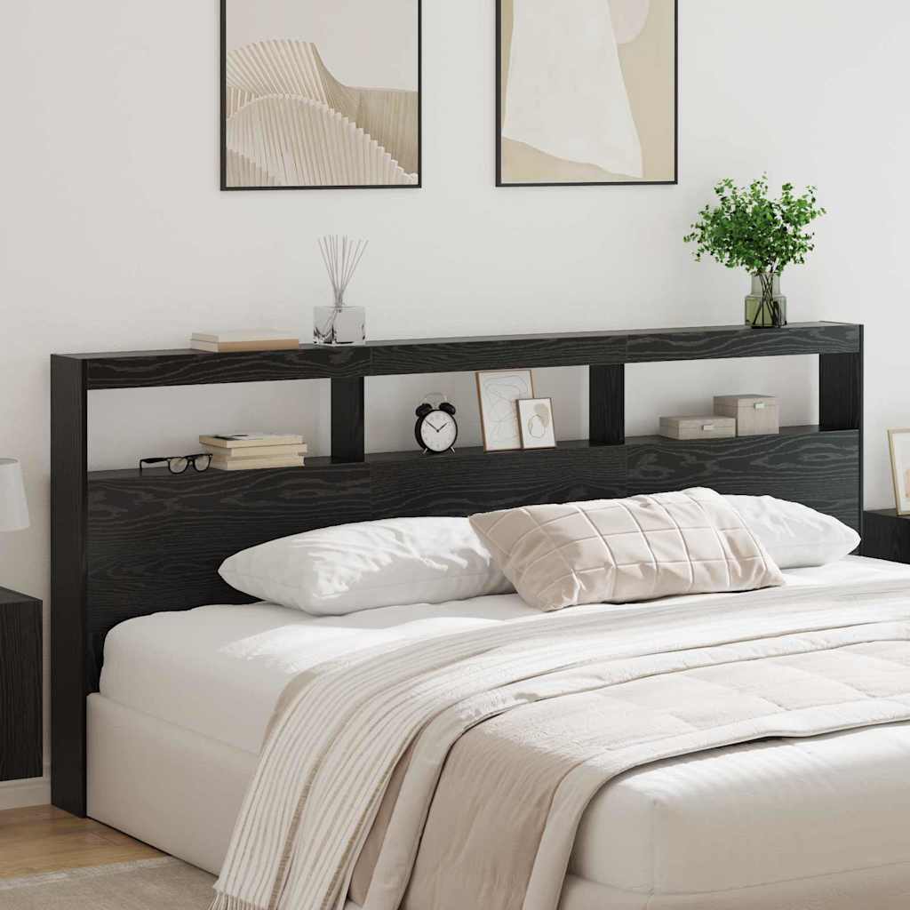 Uzglavlje Crni hrast 220 x 17 x 102 cm Konstruirano drvo