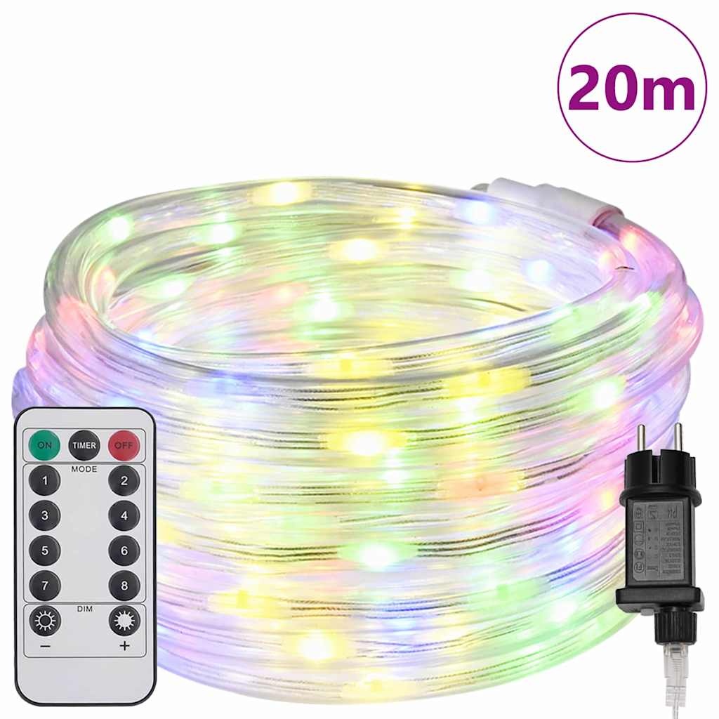 Svjetlosna uže s 480 LED svjetlima Šareni 20 m PVC