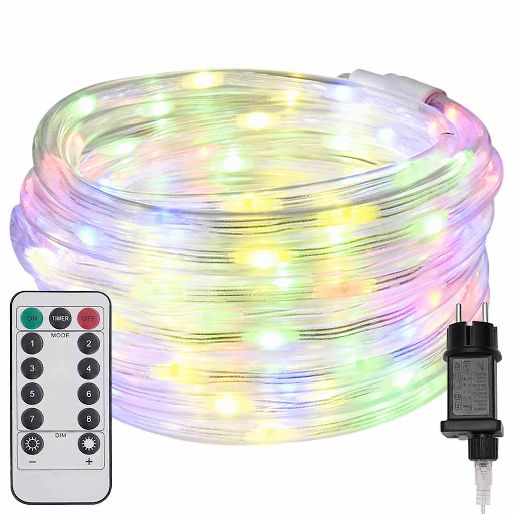 Svjetlosna uže s 1200 LED svjetlima Šareni 50 m PVC