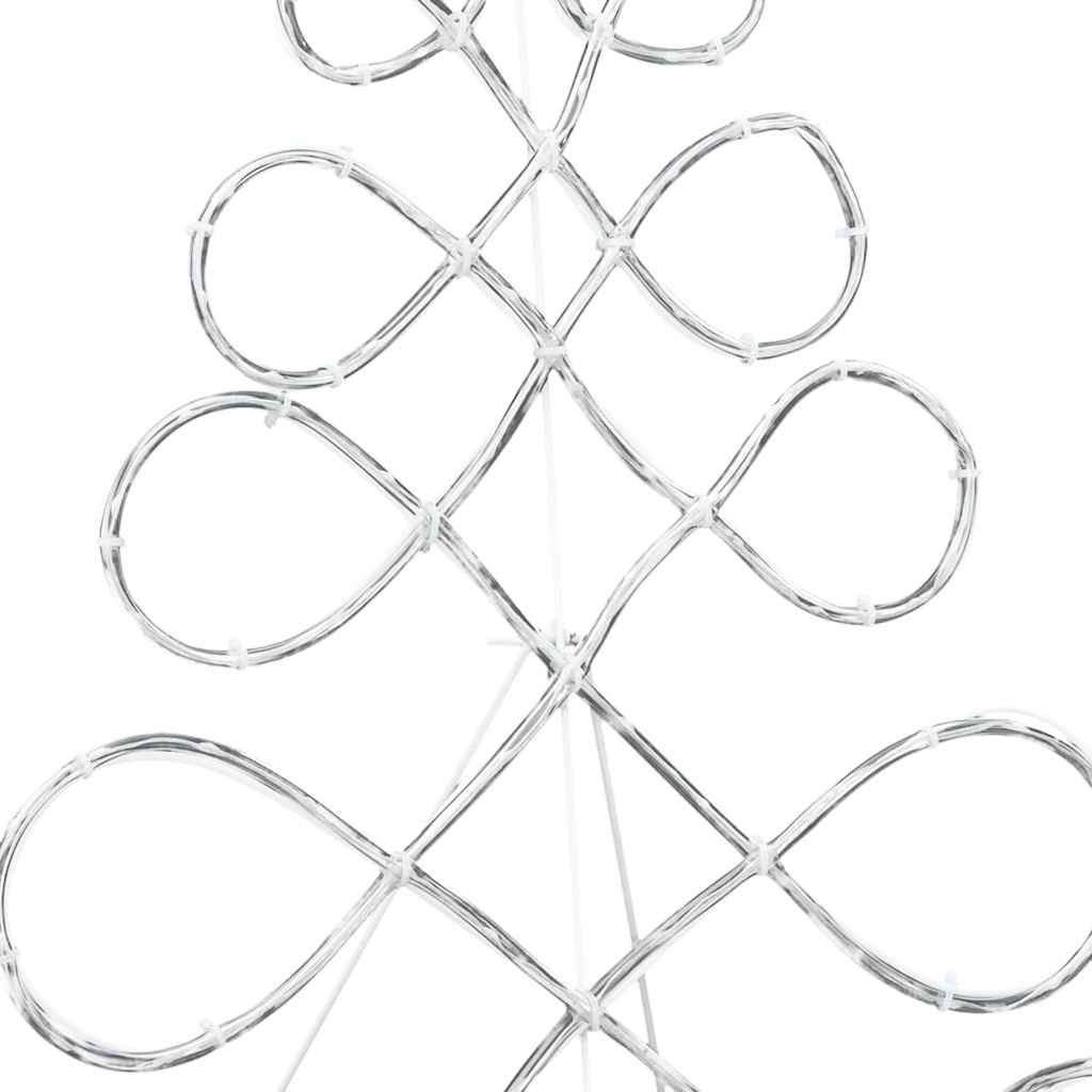 Svjetlo u obliku božićnog drvca Šareni 78 x 58 cm PVC