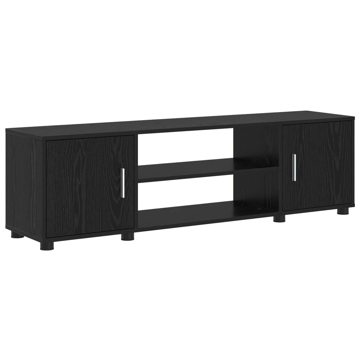 Set TV komoda Crni hrast Konstruirano drvo