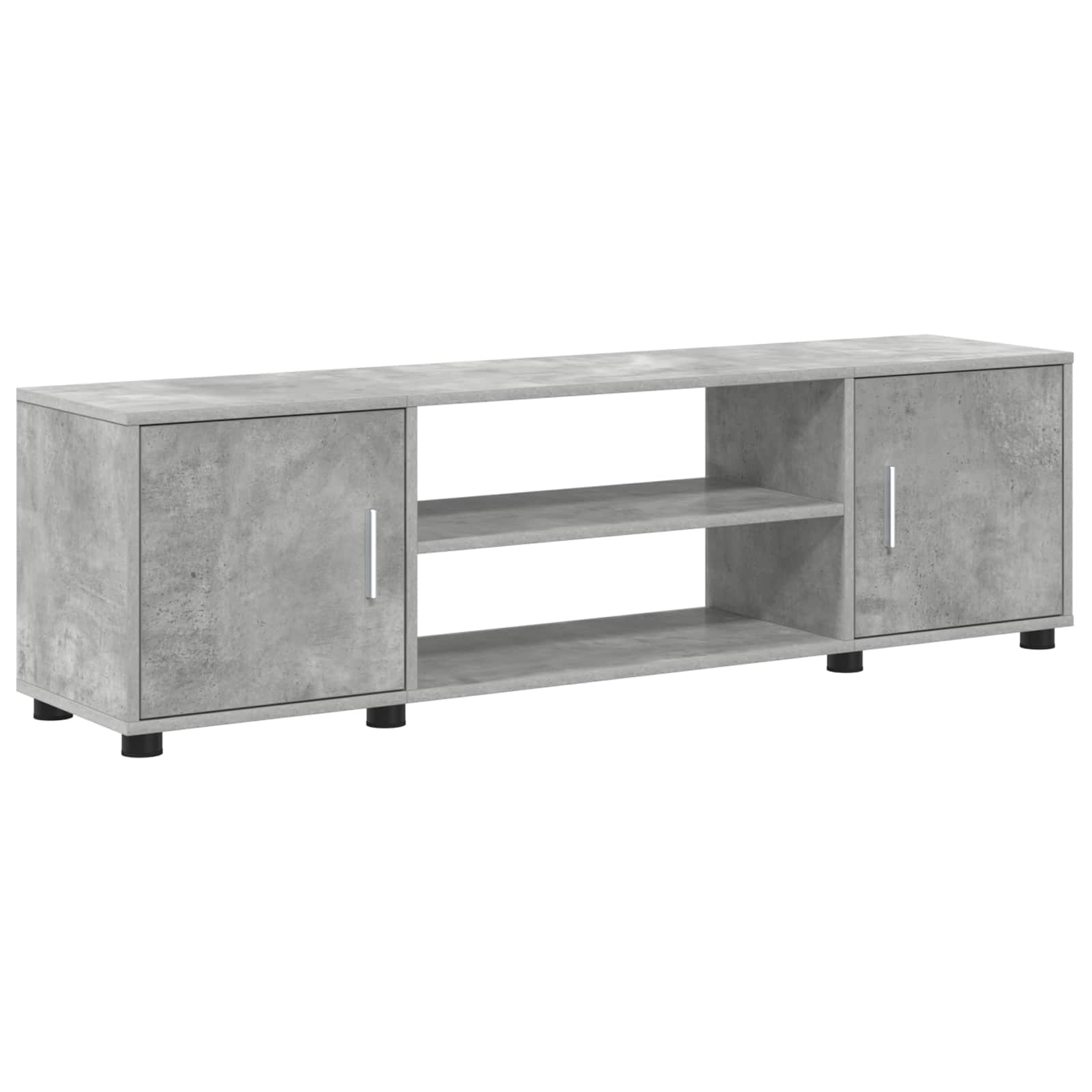 Set TV komoda Zidne 4 pcs Betonski sivi Konstruirano drvo