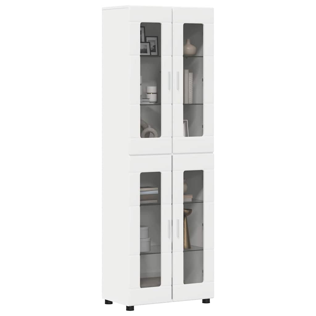 Highboard FLORIN Bijelo 60 x 35 x 182 cm Konstruirano drvo