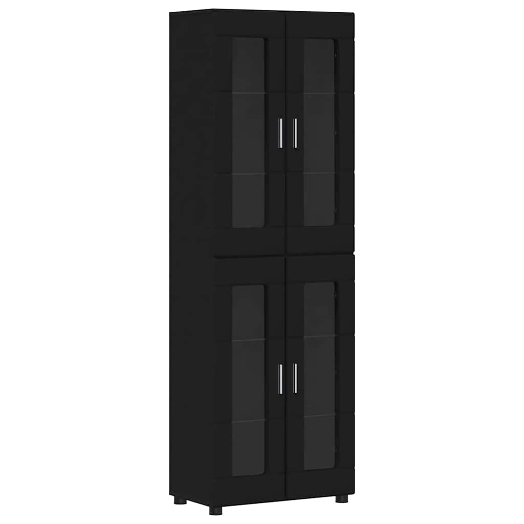 Highboard FLORIN Crna 60 x 35 x 182 cm Konstruirano drvo