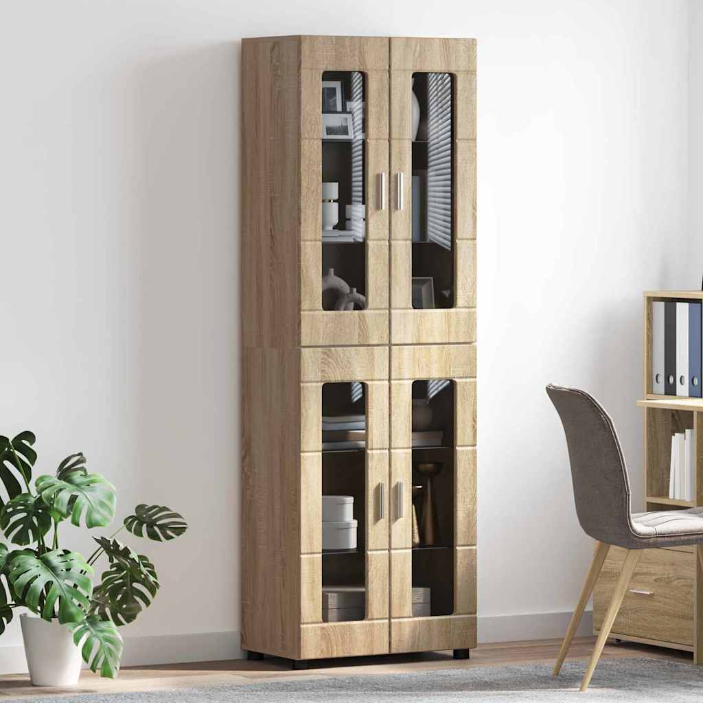 Highboard s policom FLORIN Sonoma hrast 60 x 35 x 182 cm