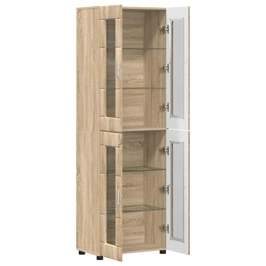 Highboard s policom FLORIN Sonoma hrast 60 x 35 x 182 cm