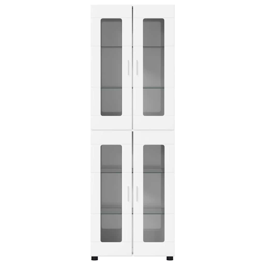 Highboard s policom FLORIN Visoki sjaj bijela 60 x 35 x 182 cm