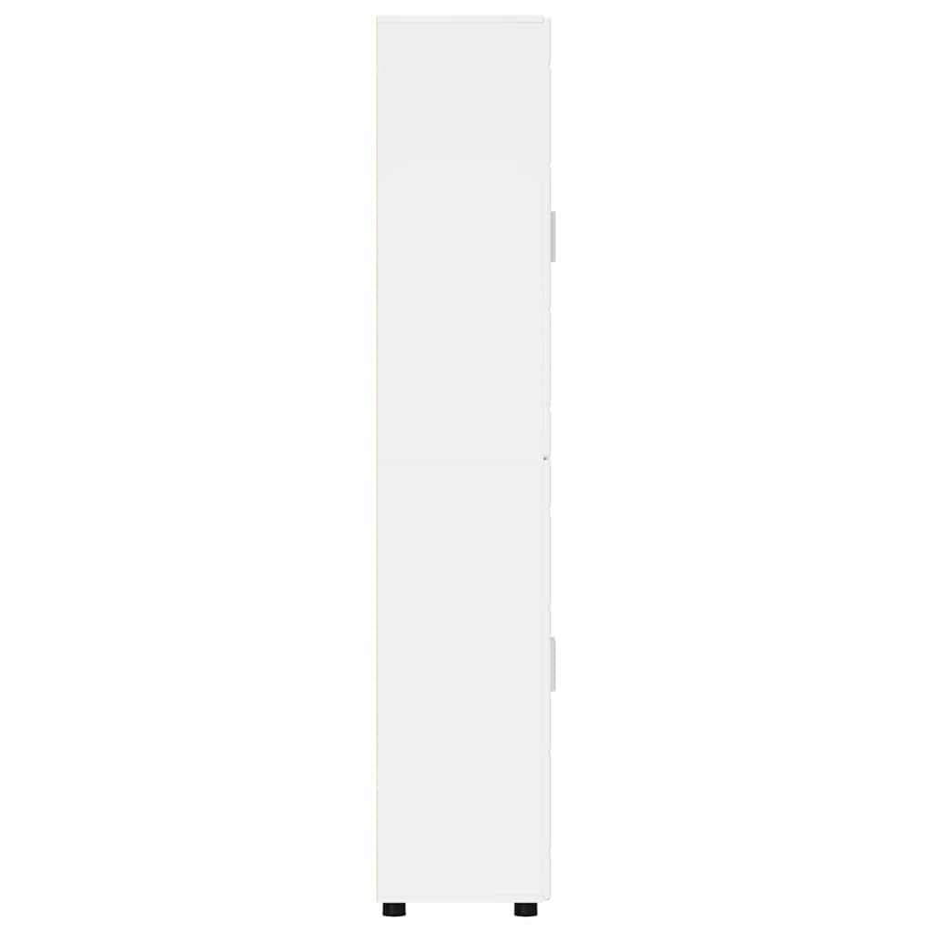 Highboard s policom FLORIN Visoki sjaj bijela 60 x 35 x 182 cm