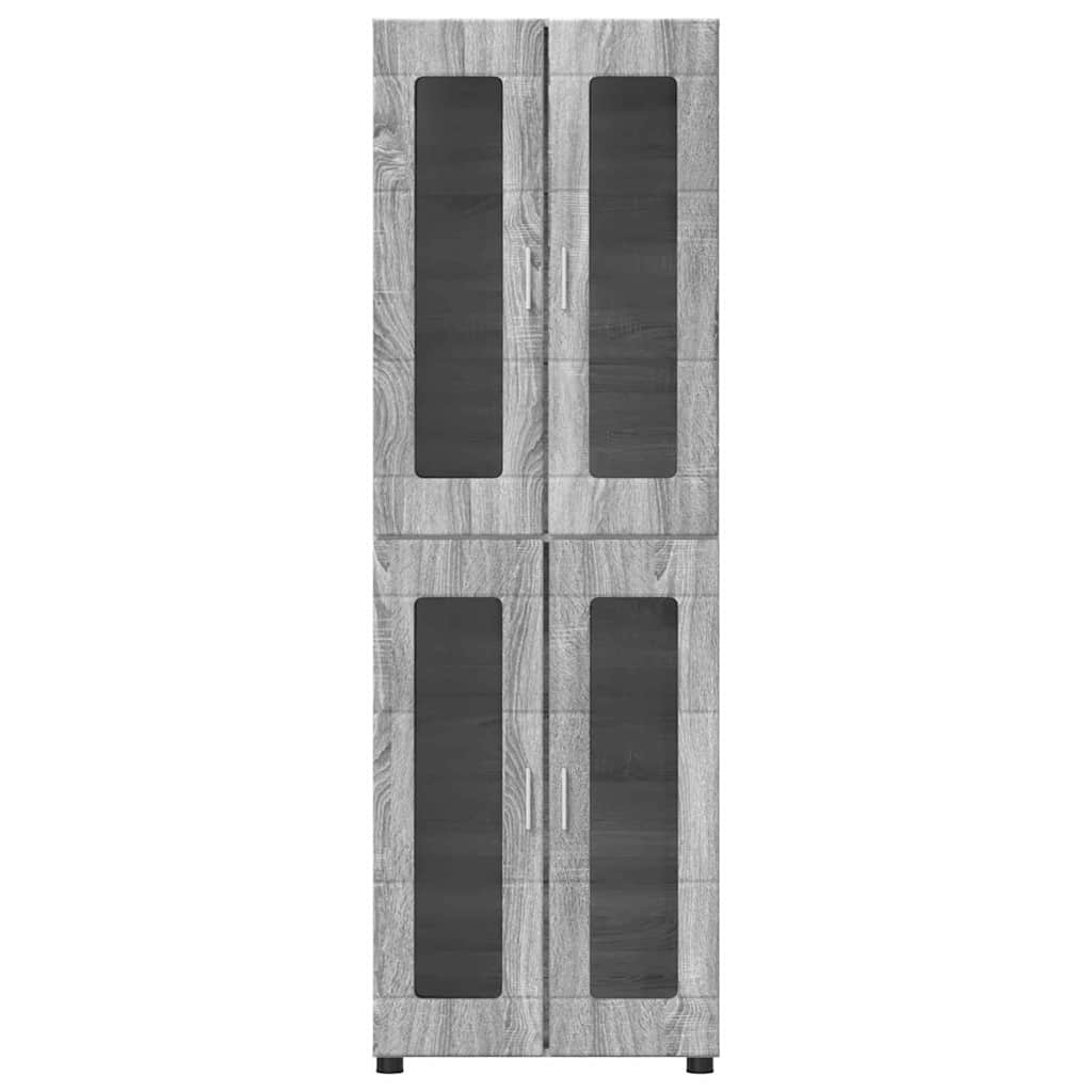 Highboard FLORIN Siva Sonoma 60 x 35 x 182 cm Konstruirano drvo