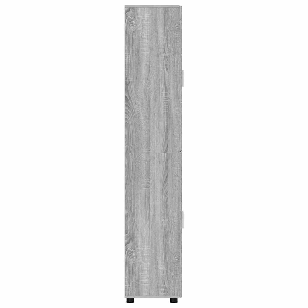 Highboard FLORIN Siva Sonoma 60 x 35 x 182 cm Konstruirano drvo