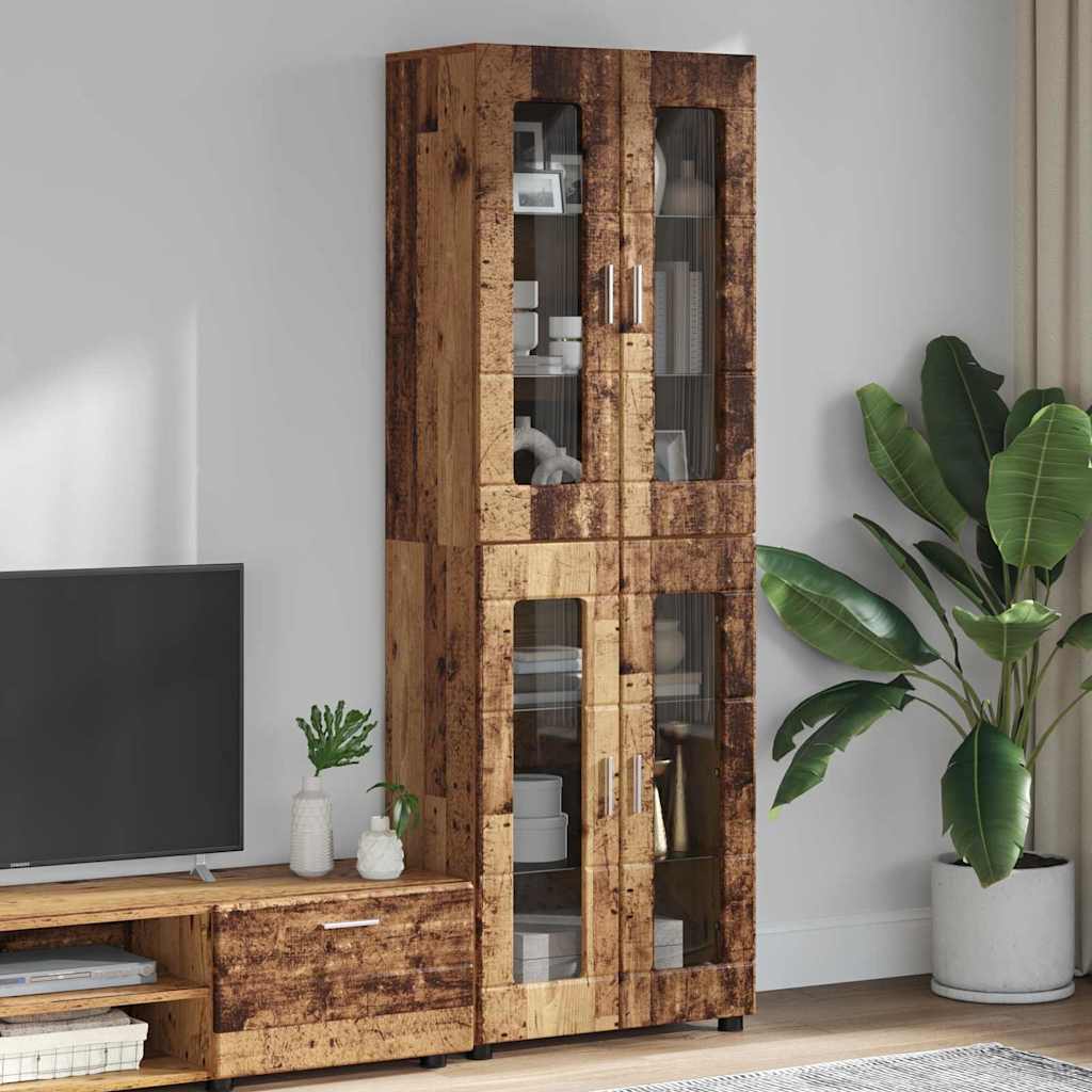 Highboard FLORIN Staro drvo 60 x 35 x 182 cm Konstruirano drvo