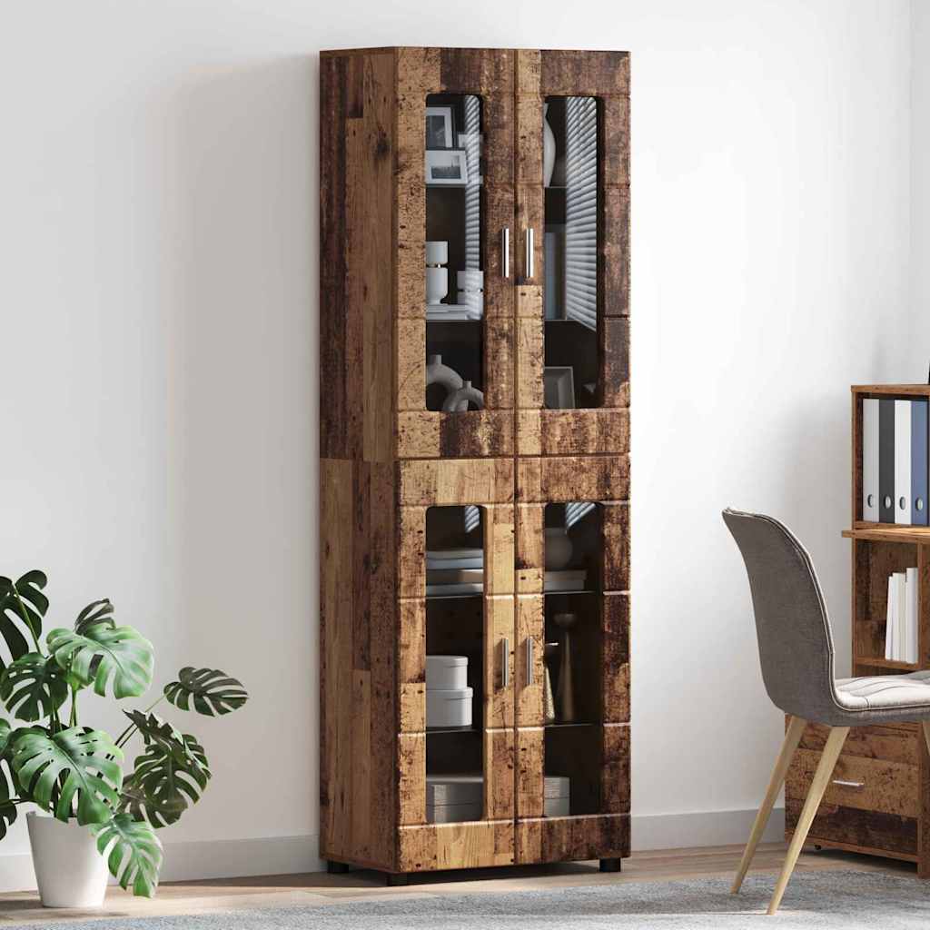 Highboard FLORIN Staro drvo 60 x 35 x 182 cm Konstruirano drvo