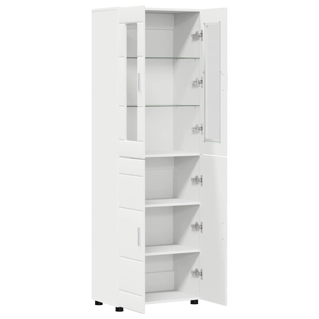 Highboard FLORIN Bijelo 60 x 35 x 182 cm Konstruirano drvo