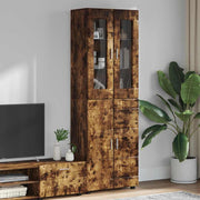Highboard s policom FLORIN Dimljeni hrast 60 x 35 x 182 cm