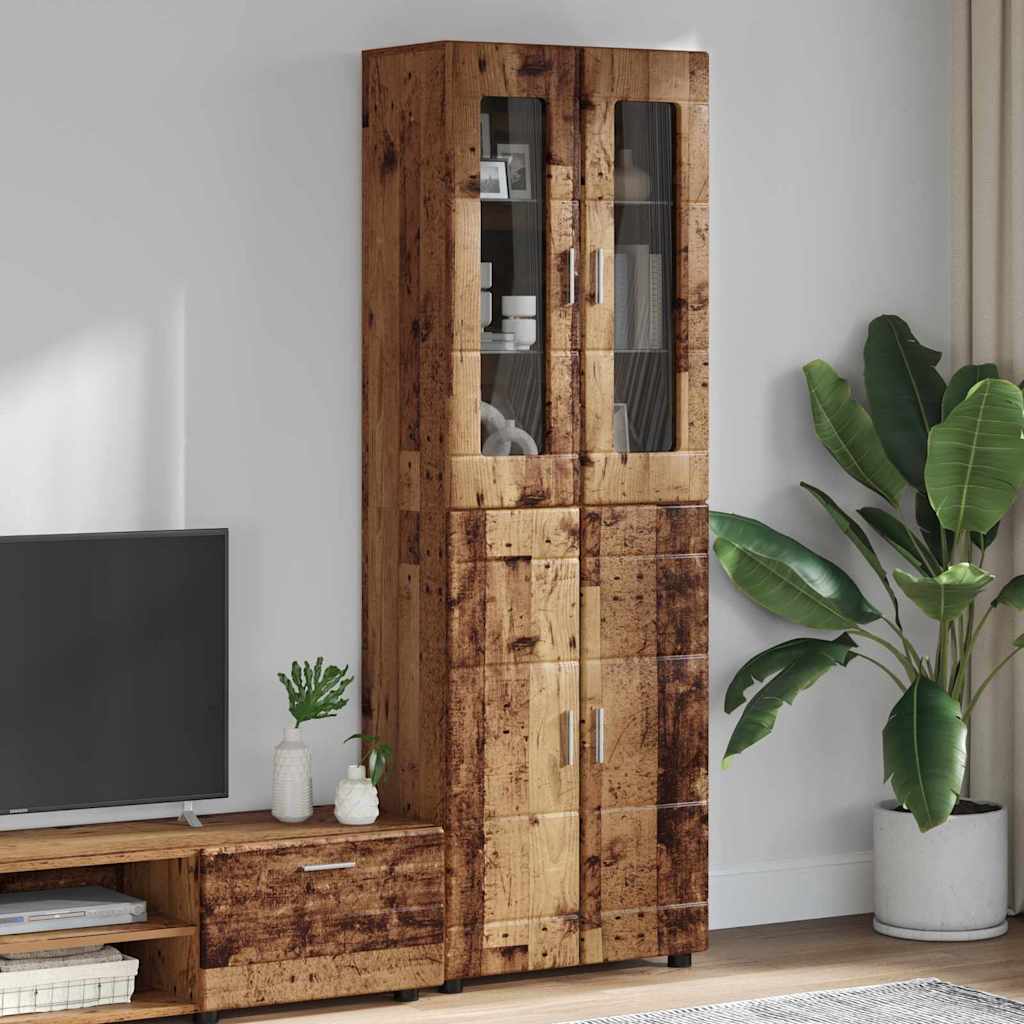 Highboard FLORIN Staro drvo 60 x 35 x 182 cm Konstruirano drvo