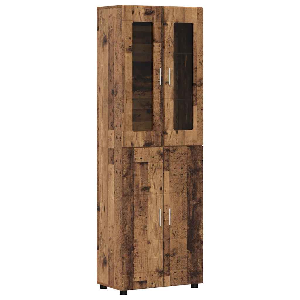 Highboard FLORIN Staro drvo 60 x 35 x 182 cm Konstruirano drvo