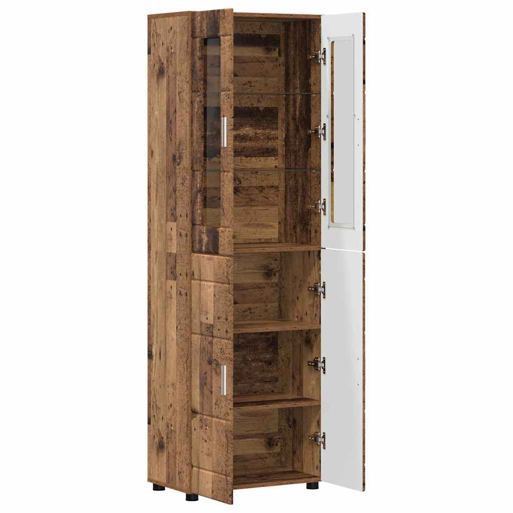 Highboard FLORIN Staro drvo 60 x 35 x 182 cm Konstruirano drvo