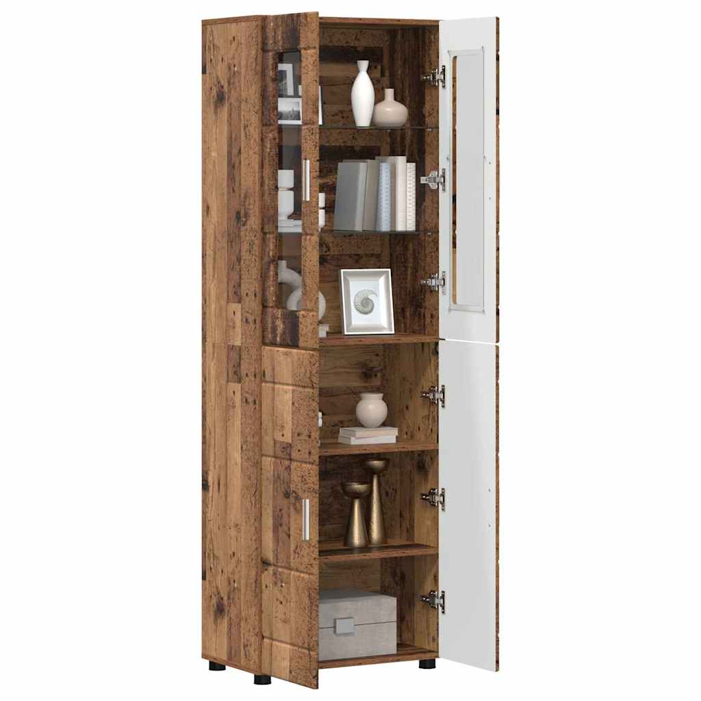Highboard FLORIN Staro drvo 60 x 35 x 182 cm Konstruirano drvo