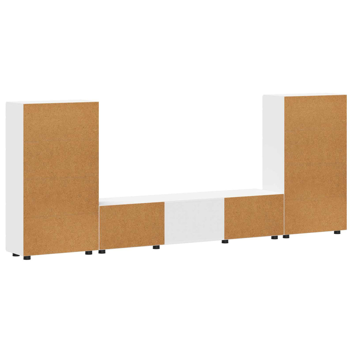 Set TV komoda FLORIN 3 kom. Bijelo Konstruirano drvo