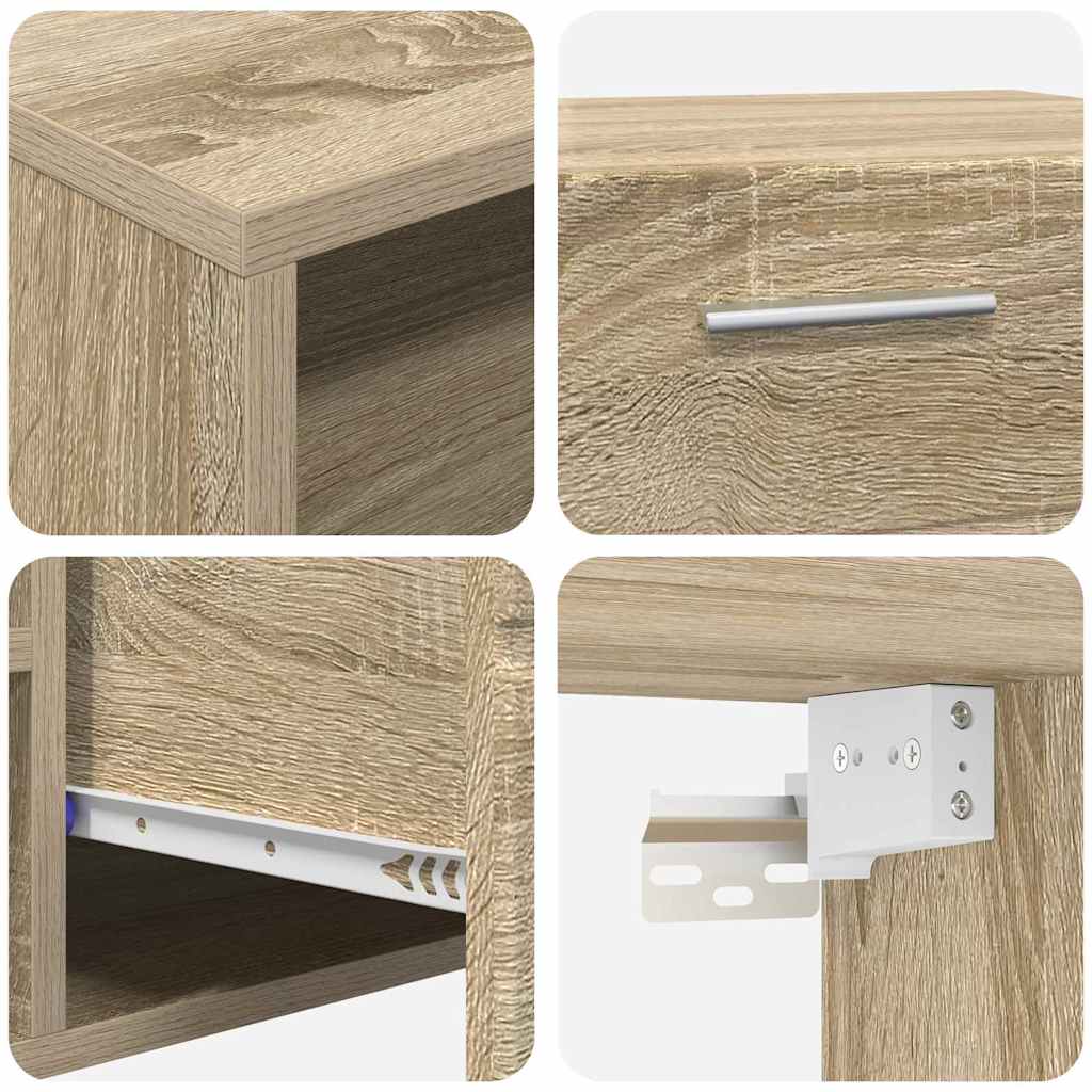 Set TV komoda FLORIN 3 pcs Sonoma hrast Konstruirano drvo