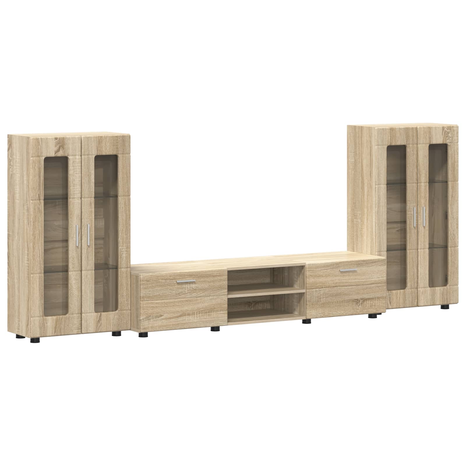 Set TV komoda FLORIN 3 pcs Sonoma hrast Konstruirano drvo
