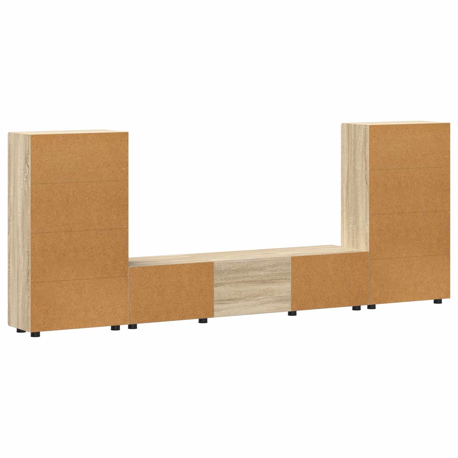 Set TV komoda FLORIN 3 pcs Sonoma hrast Konstruirano drvo