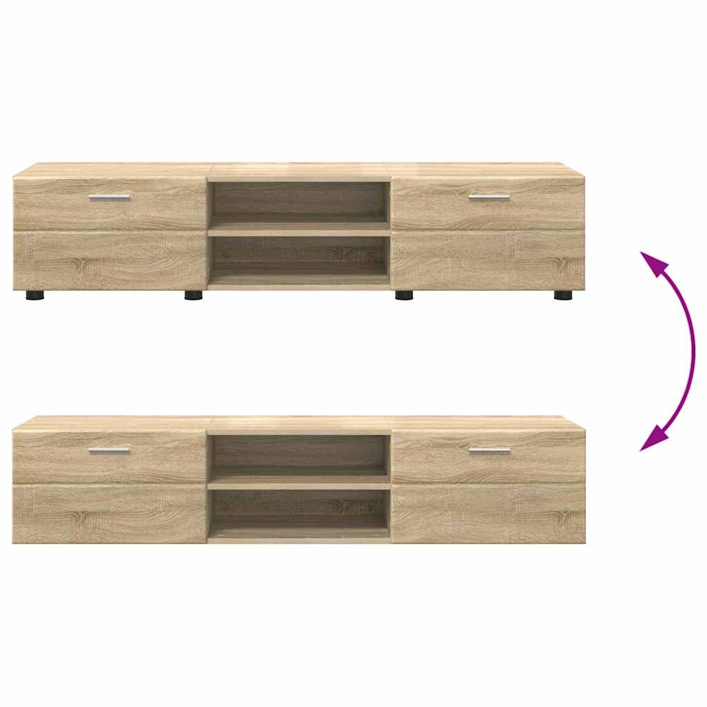 Set TV komoda FLORIN 3 pcs Sonoma hrast Konstruirano drvo