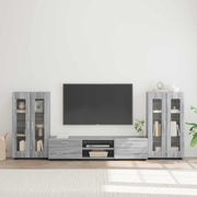 Set TV komoda FLORIN 3 pcs Siva Sonoma Konstruirano drvo