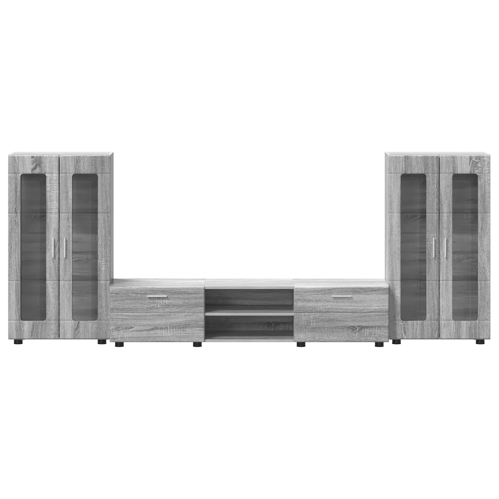 Set TV komoda FLORIN 3 pcs Siva Sonoma Konstruirano drvo