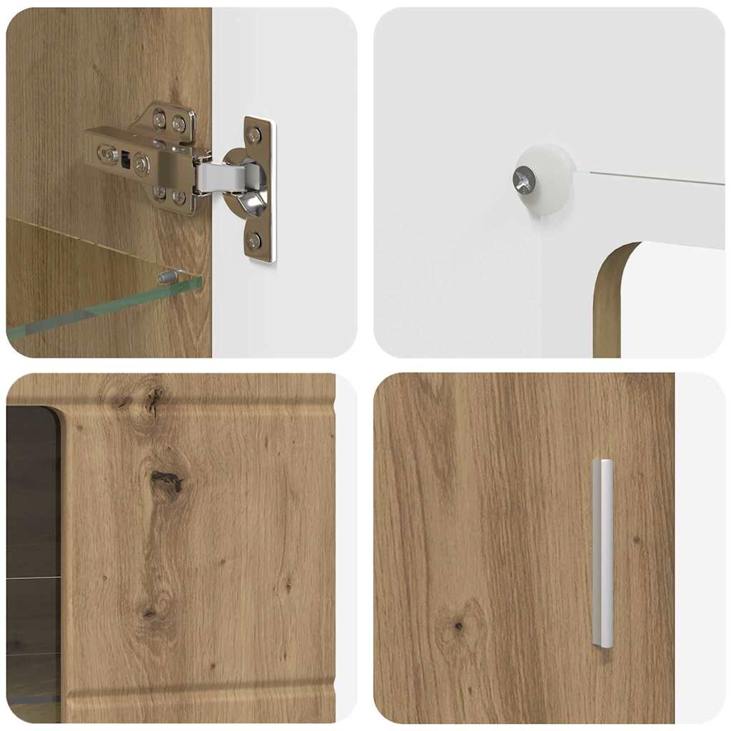 Set TV komoda FLORIN 3 pcs Umjetnički hrast Konstruirano drvo