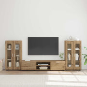 Set TV komoda FLORIN 3 pcs Umjetnički hrast Konstruirano drvo