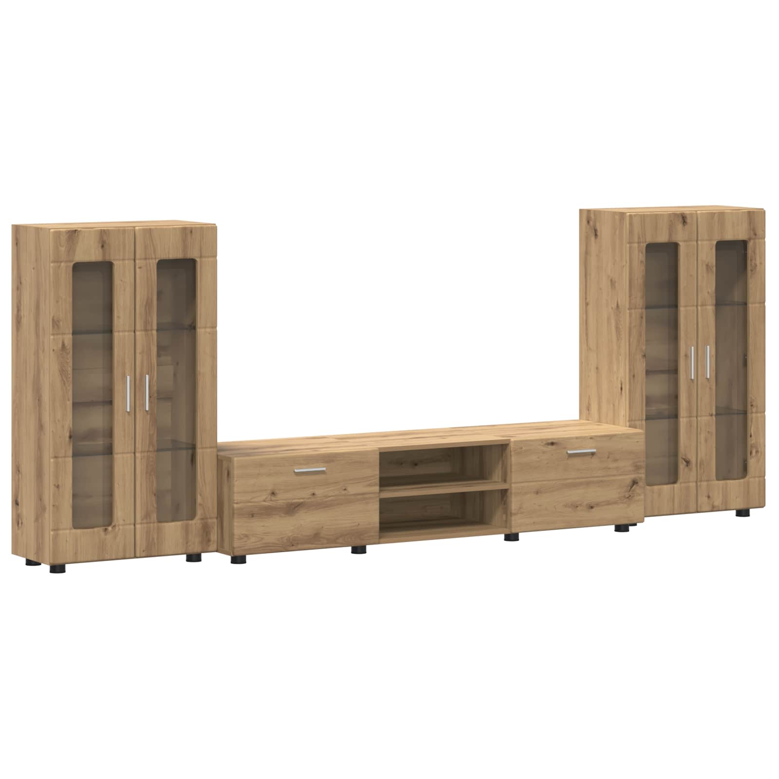 Set TV komoda FLORIN 3 pcs Umjetnički hrast Konstruirano drvo