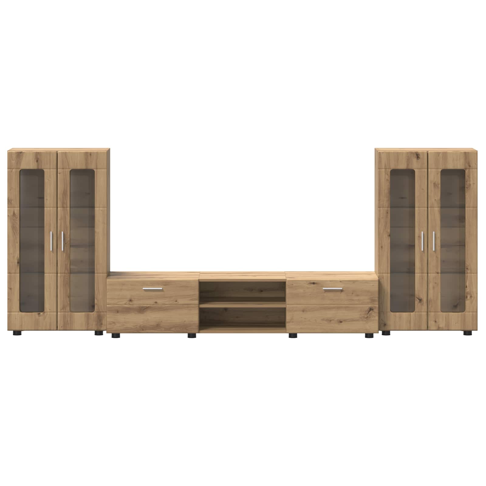 Set TV komoda FLORIN 3 pcs Umjetnički hrast Konstruirano drvo