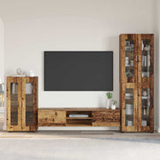 Set TV komoda FLORIN 3 pcs Staro drvo Konstruirano drvo