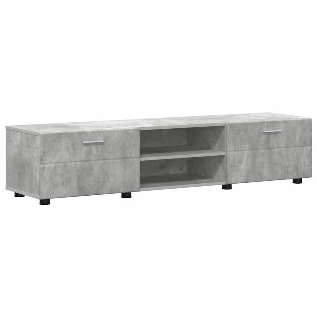 Set TV komoda FLORIN 3 pcs Betonski sivi Konstruirano drvo