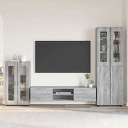 Set TV komoda FLORIN 3 pcs Siva Sonoma Konstruirano drvo