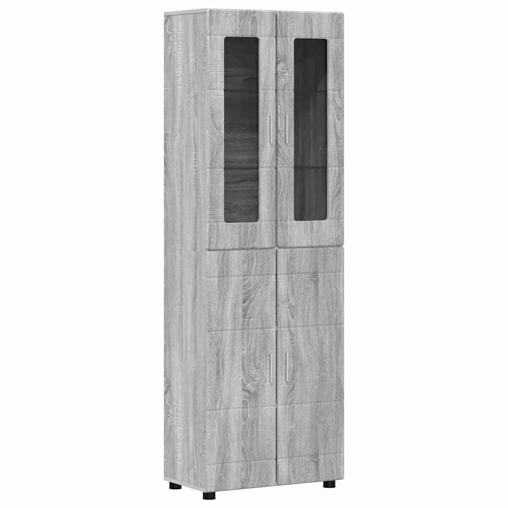 Set TV komoda FLORIN 3 pcs Siva Sonoma Konstruirano drvo
