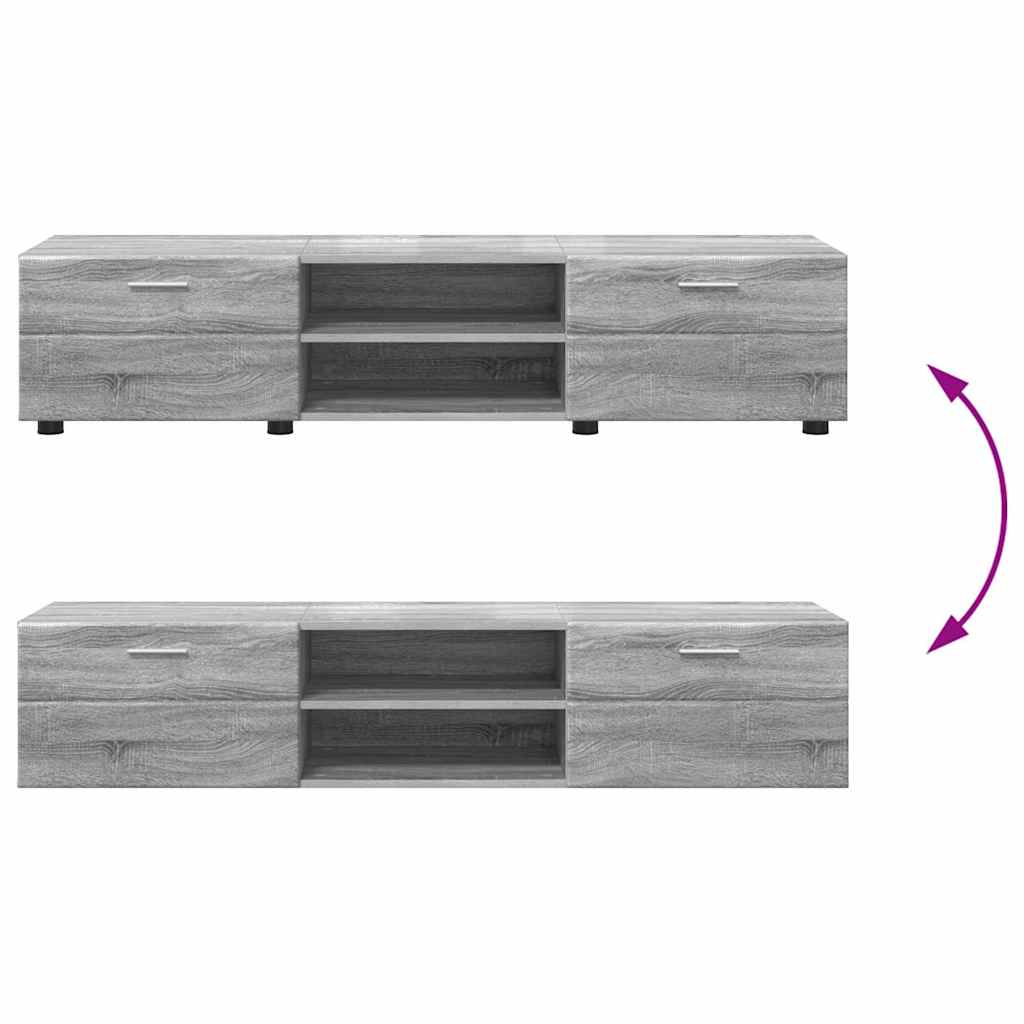 Set TV komoda FLORIN 3 pcs Siva Sonoma Konstruirano drvo