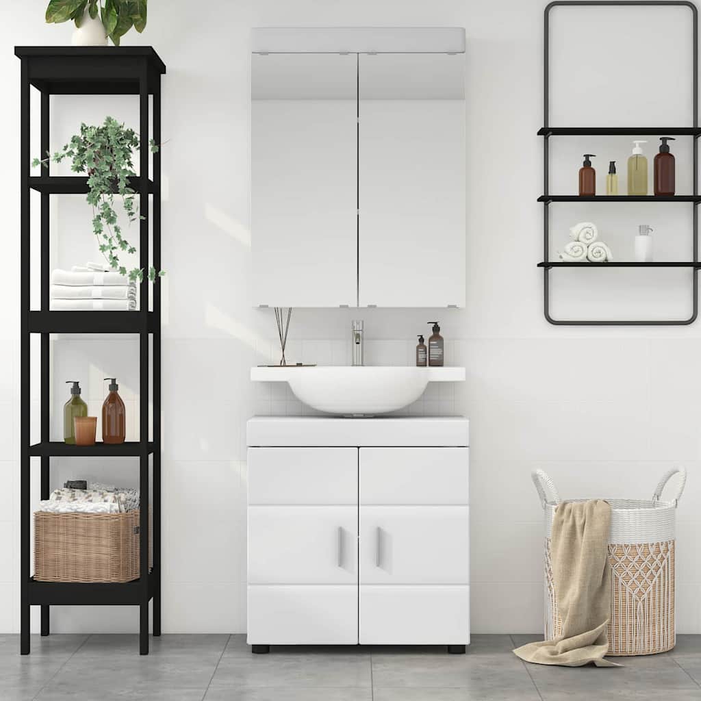 Set namještaja za kupaonicu TULUM 2 pcs Bijelo 60 x 34 x 63 cm
