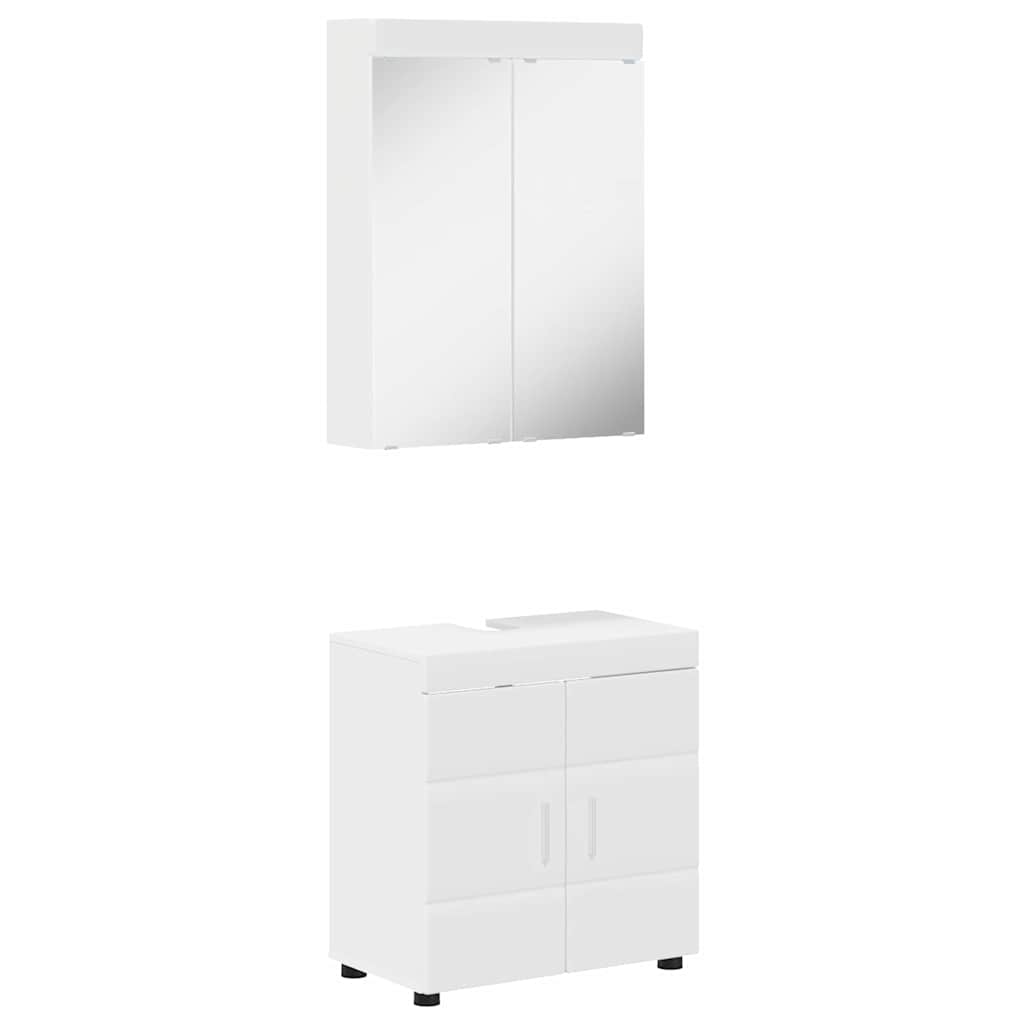 Set namještaja za kupaonicu TULUM 2 pcs Bijelo 60 x 34 x 63 cm