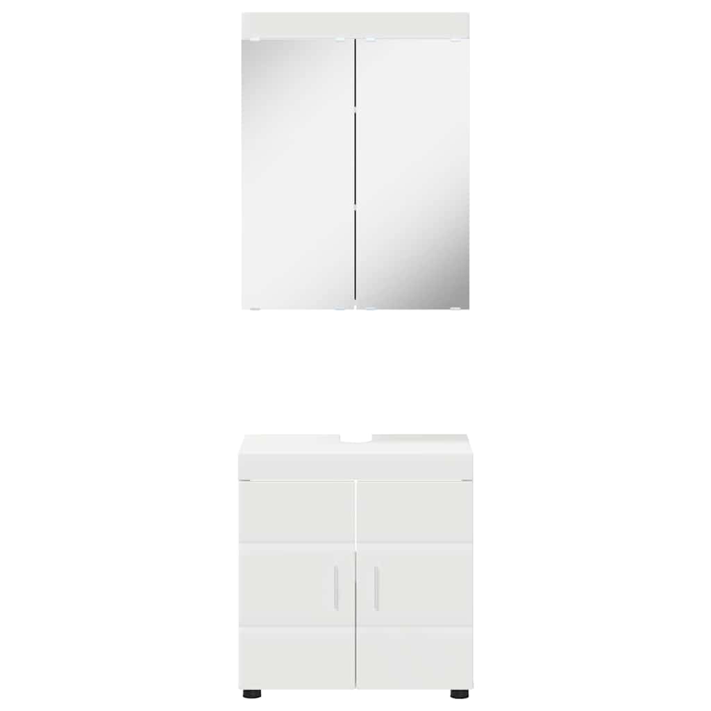 Set namještaja za kupaonicu TULUM 2 pcs Bijelo 60 x 34 x 63 cm