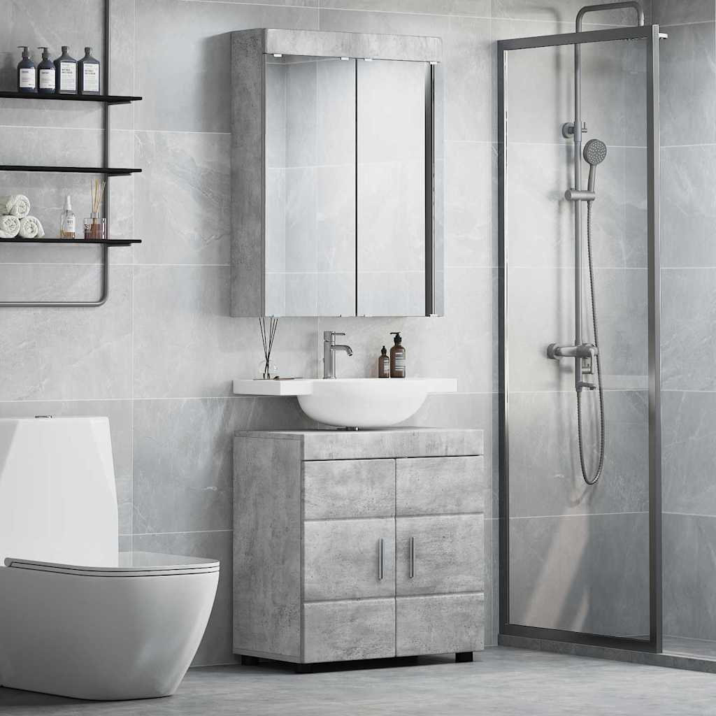 Set namještaja za kupaonicu TULUM 2 pcs Betonski sivi