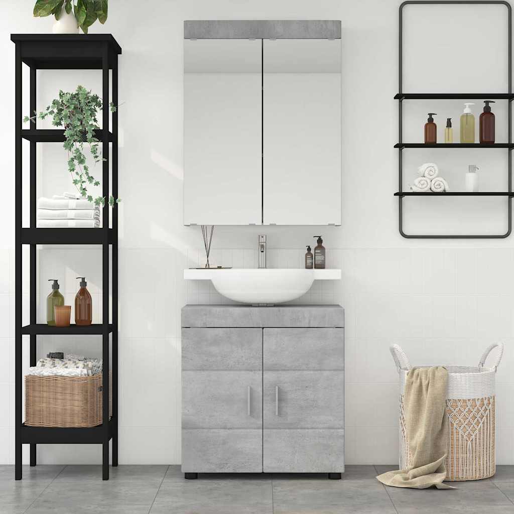 Set namještaja za kupaonicu TULUM 2 pcs Betonski sivi