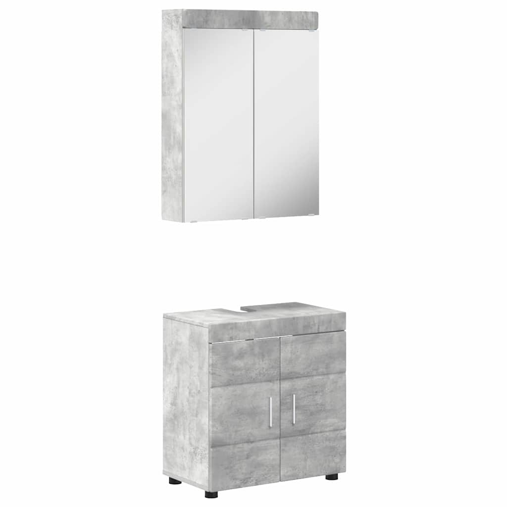 Set namještaja za kupaonicu TULUM 2 pcs Betonski sivi